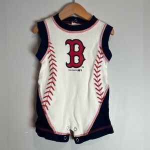 Genuine Meechandise Boston Red Sox Baseball Sleeveless Baby Romper 0-3M